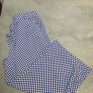 Zara printed wide leg pants